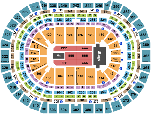 Ball Arena Trans-Siberian Orchestra Seating Chart